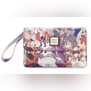 NWT Dooney & Bourke Haunted Mansion AOP wristlet wallet